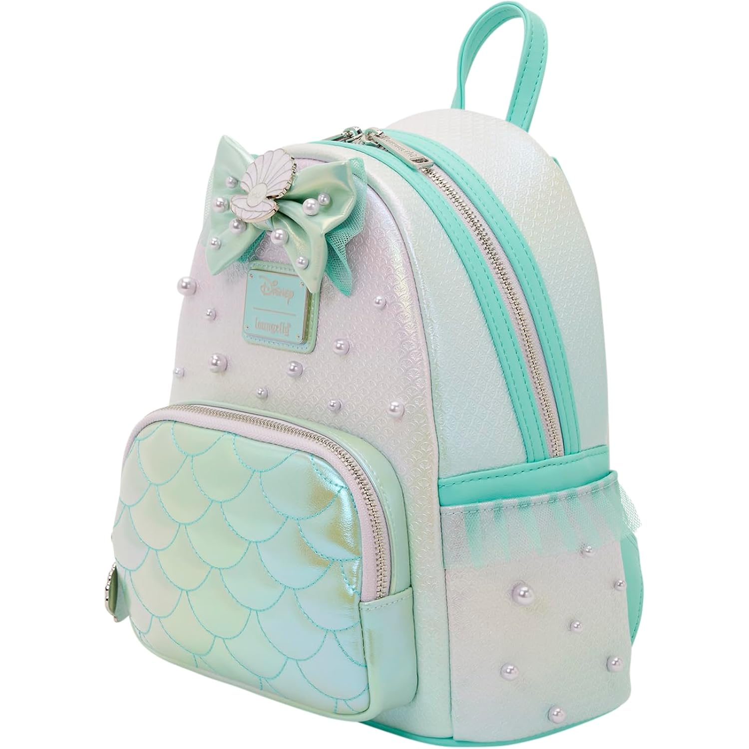 Loungefly The Little Mermaid Iridescent Pearl Mini Backpack