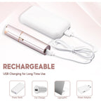innobeaut Facial Hair Removal for Women, Electric Painless Facial Hair Remover for Face, Lip, Chin with USB Rechargeable and 2 Replacement Heads,Rose Gold