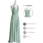 72Styles Infinity Dress With Bandeau, Convertible Bridesmaid Dress, Long, Plus Size, Multi-Way Dress, Twist Wrap Dress