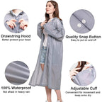 Rain Ponchos Raincoats For Adults Women, Reusable Rain Jacket Coats With Hood For Family Disney Park Travel 2 Pack