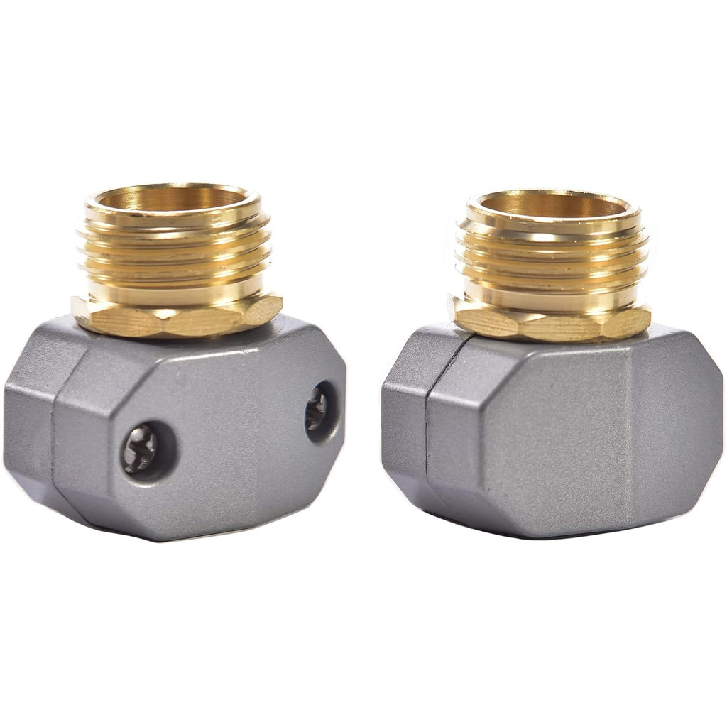Zinc And Brass Male Clamp Coupling,Fits 3/4" Or 5/8" Garden Hose Repair Fitting | Sanpaint Zinc And Brass Male Hose End Repair