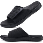 Oncai Mens Sandals Adjustable Straps Orthotic Plantar Fasciitis Open Toe Athletic Sport Slides With Soft Comfy Arch Support Footbed Size 7.5-15