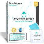 Eyerelax For Stye Eye Relief & Dry Eyes. Heated Eye Mask With Moist Heat And Mint-Infused Steam. Self-Heating Warm Compress For Dry Eye, Blepharitis Relief & Overnight Comfort (10 Count)