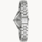 Bulova Women'S Analogue Quartz Watch With Stainless Steel Strap 96P249, Silver, Bracelet