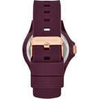 Skechers Women'S Rosencrans Analog Burgundy Silicone Watch (Model: Sr6344)