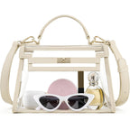 Telena Clear Bag For Stadium Events Pvc Transparent Crossbody Purse For Women With Adjustable Strap For Concerts Game Day