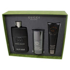 Gucci Guilty Pour Homme 3 Pcs Gift Set: Eau de Parfum 90ml Spray + 75ml Deo + 50ml Gel - Hard Box