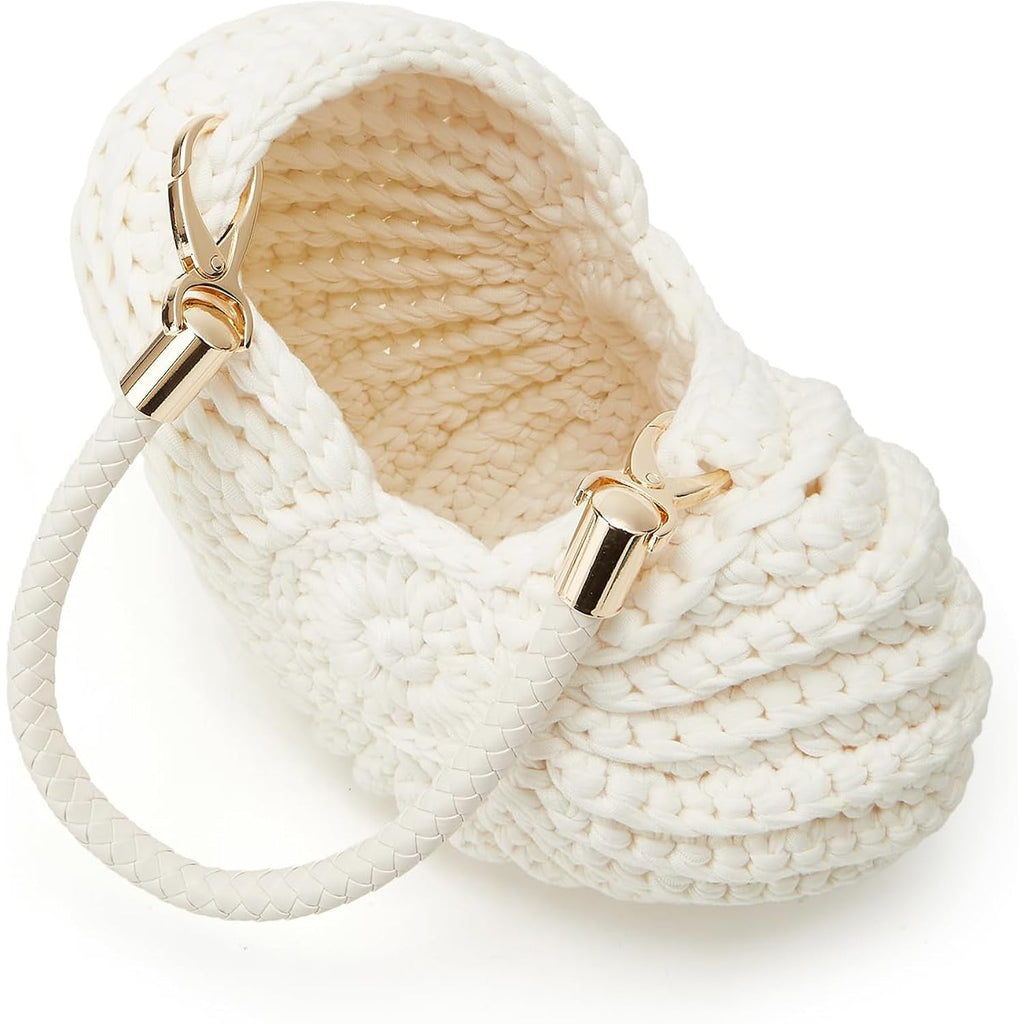 Jusavie Bohemia Crochet Handwoven Seashell Bag Women Summer Beach Bag Boho Evening Clutch Purses Shoulder Crossbody Bags 2026