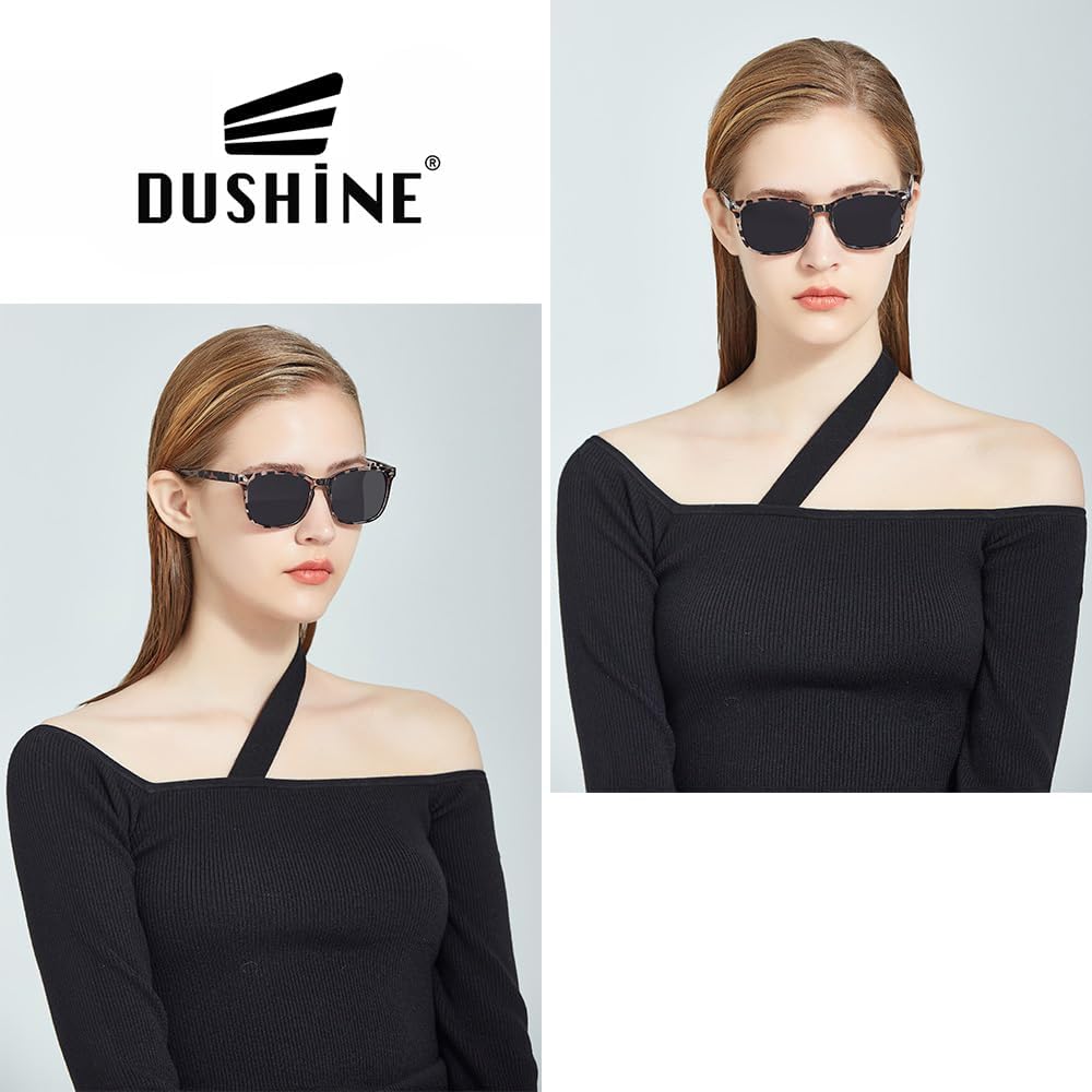 DUSHINE Polarized Sunglasses for Women Classic Retro Style UV400 Protection Vacation Beach Outfits Fashion Sunnies
