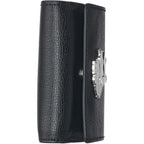 Karl Lagerfeld Paris Women'S Wallet Crossbody On A Chain, Black Multi