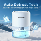 44Oz(1.3L) Small Dehumidifier For Home Auto-Off Quiet Portable Dehumidifier With 3 Modes 10 Color Lights 4 Timer Settings For Bedroom Bathroom Closet (215 Sq.Ft)