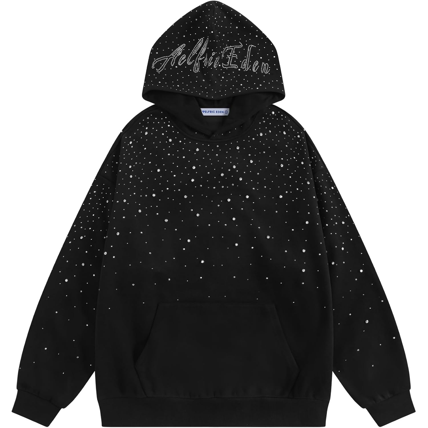 Aelfric Eden Rhinestone Hoodies Men Women Diamond Hooded Sweatshirt Fashion Luxury Casual Streetwear Unisex Hoodie Pullover
