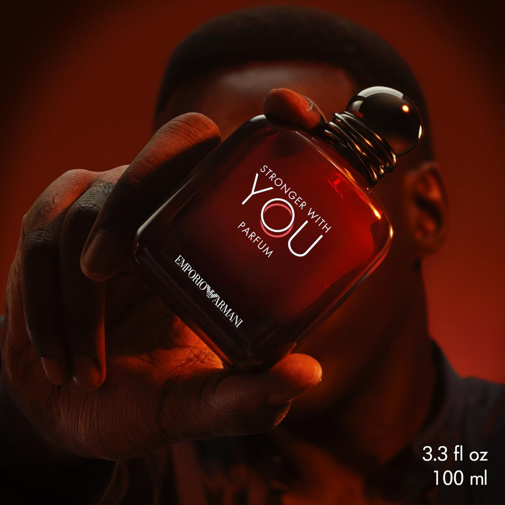 Armani Beauty - Stronger With You - Parfum - Cologne For Men - Woody & Ambery Fragrance - Rum, Bergamot, Lavendar, Cedarwood, And Vanilla Notes