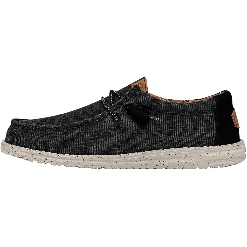 Heydude Men'S Wally Washed Canvas, Men’S Shoes, Slip-On Loafers, Comfortable & Light-Weight