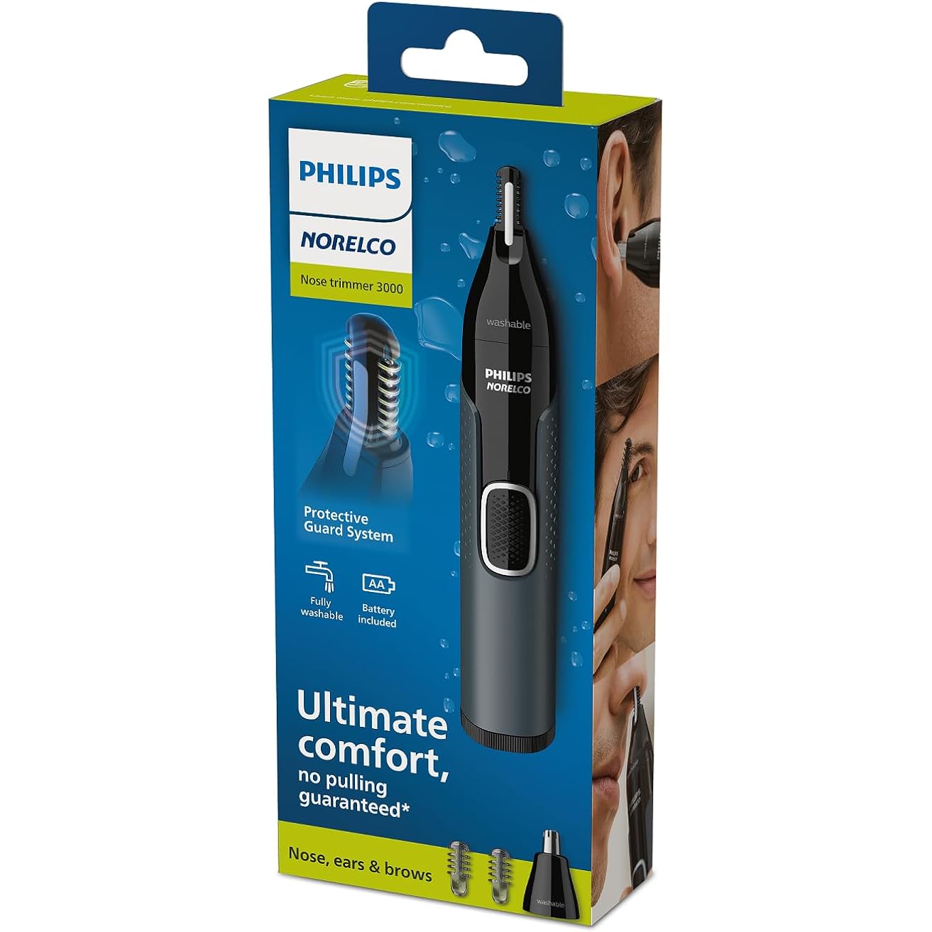 Norelco Philips Nose Trimmer 3000, for Nose, Ears Eyebrows, NT3600/62