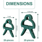 Yinghezu 40 Pcs Plant Support Clips,Flower And Vine,Garden Tomato Plant Support Clips For Supporting Stems,Vines Grow Upright Climbing,Tool For Straightening,Tomato Cage,Trellis. 2 Sizes In One Pack