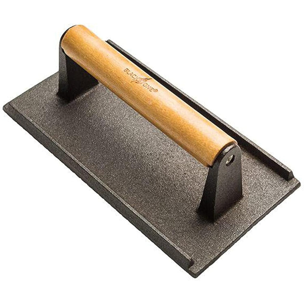 Blackstone 1543 Outdoor Griddle Breakfast Preparation Kit with Pancake Batter Dispenser, Cast Iron Bacon Press, and 2 Non Stick Steel Egg Rings