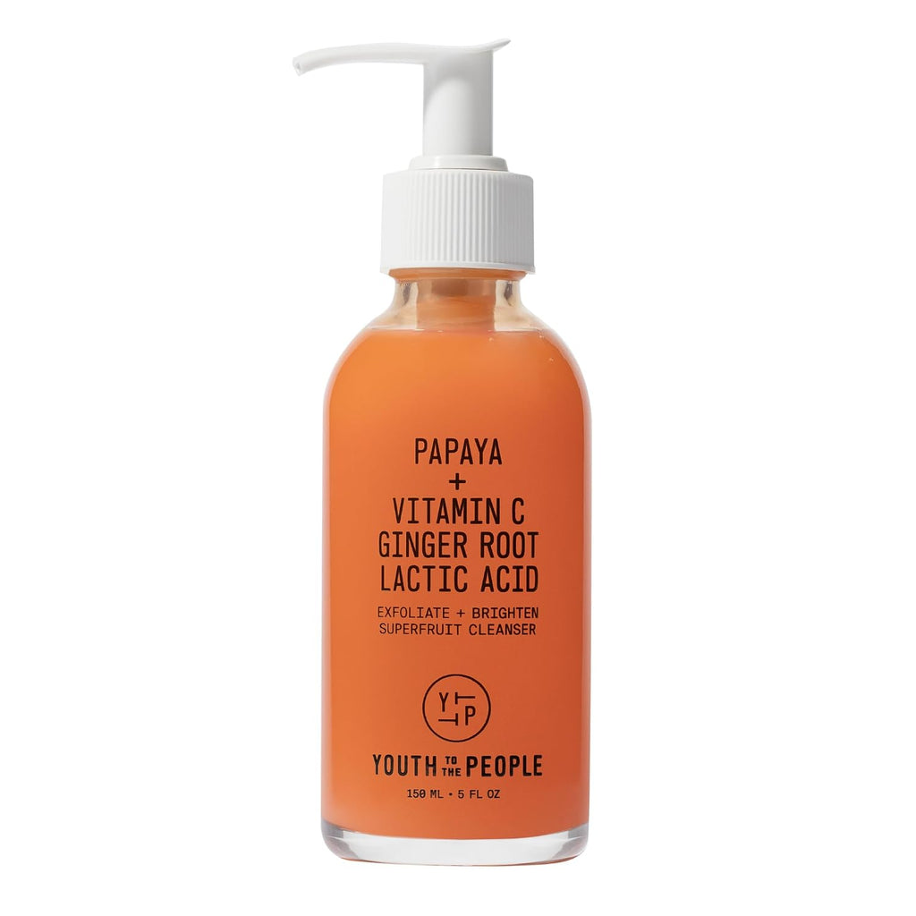 Youth To The People Superfruit Facial Cleanser - Papaya + Vitamin C Gentle Exfoliating Face Wash, Cellular Skin Renewal With Aha + Bha, Evens Skin Tone & Texture For Soft + Radiant Skin, Sulfate-Free