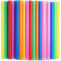 100 Pcs Jumbo Smoothie Straws,Colorful Disposable Wide-Mouthed Large Straw.