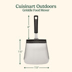 Cuisinart Griddle Food Mover - Extra-Large Stainless Steel Spatula For Rice, Vegetables And More, Perfect Bbq Tool, Cookouts, And Griddles, Large Scooper, 5-Cup Capacity Food Scoop