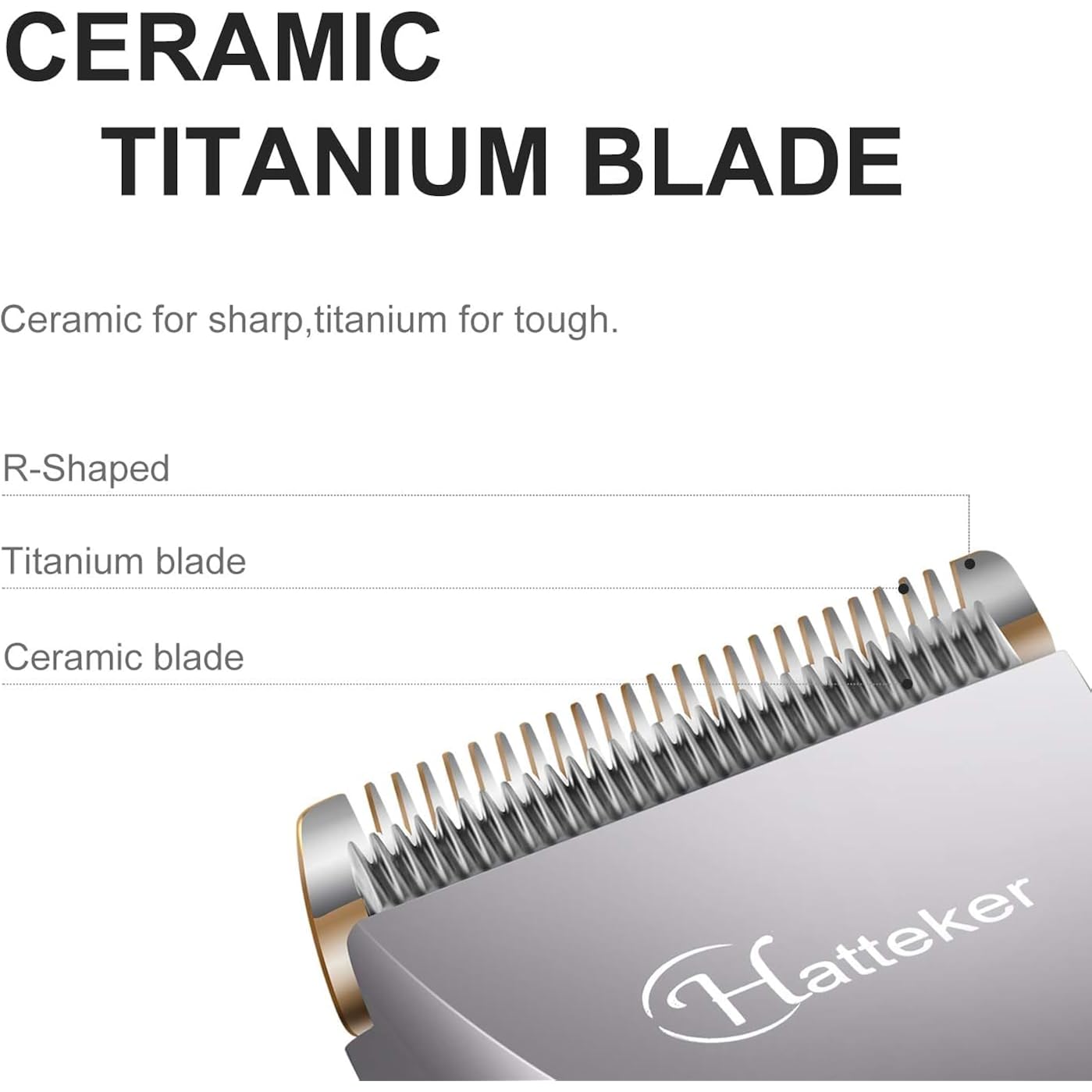 Hatteker Beard Trimmer For Men Professional Hair Clipper Hair Trimmer Shaver Haircut Detail Cutting Kit For Men Cordless Waterproof
