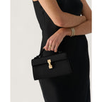 Clutch Purses for Women - Small Purse Top Handle - Evening Bag - Adjustable Crossbody Handbag - Trendy PU Leather