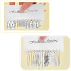 Gold Hoop Earrings Set for Women, Fashion Chunky Pearl Earrings Multipack Twisted Statement Earring Pack, Hypoallergenic Small Big Hoops Earrings for Birthday Party