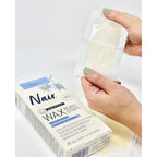 Nair Sensitive Hair Remover Wax Ready Strips, Face and Bikini Hair Removal Wax Strips, 40 Count
