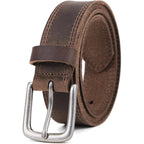 Vatan Men'S Full Grain Leather Casual Every Day Jeans Belts, Handmade Men Leather Belt With Gift Box