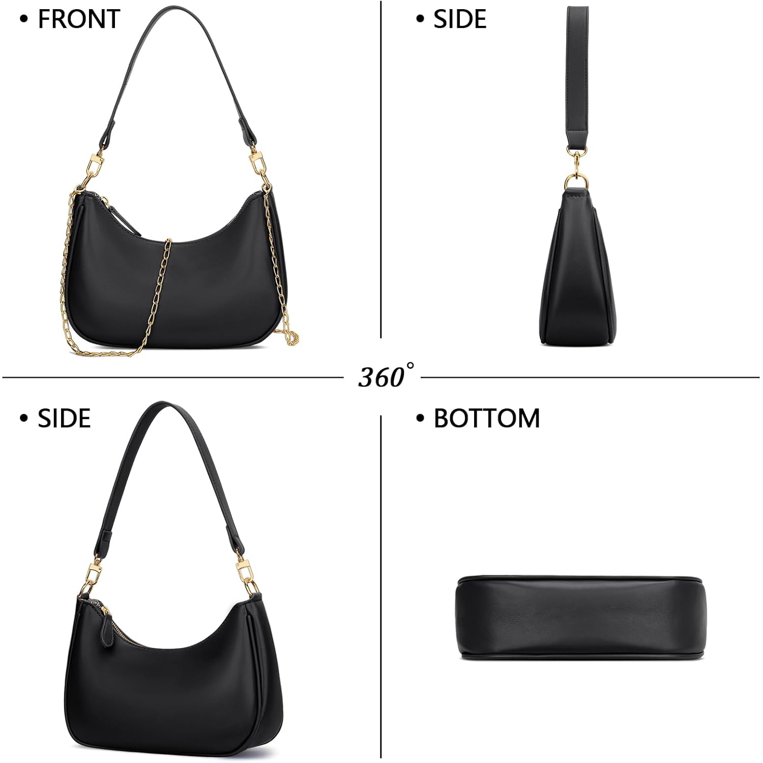 KKXIU Shoulder Bag for Women Cute Hobo Purses and Handbags Retro Clutch Underarm Purse | Cute, Retro, Cute, Retro