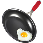 10 Inch Nonstick Frying Pan, Tri-Ply Clad Stainless Steel Skillet With Reinforced Coating, Detachable Handle With Sleeve, Dishwasher & Oven Safe, Induction Compatible, Pfoa-Free Fajita Pans