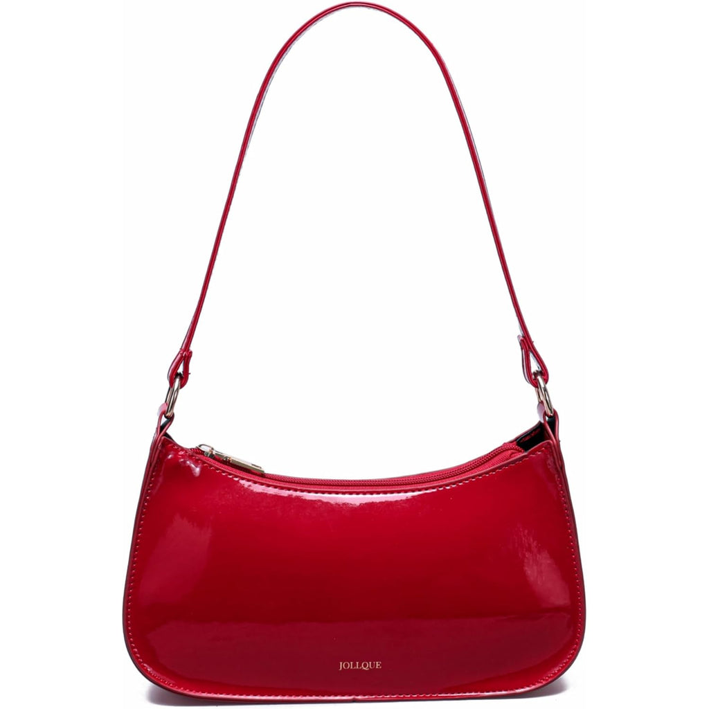 Shoulder Bag For Women, Small Under The Arm Patent Leather Purses, Mini Clutch Y2K Jelly Handbag Crossbody Bags