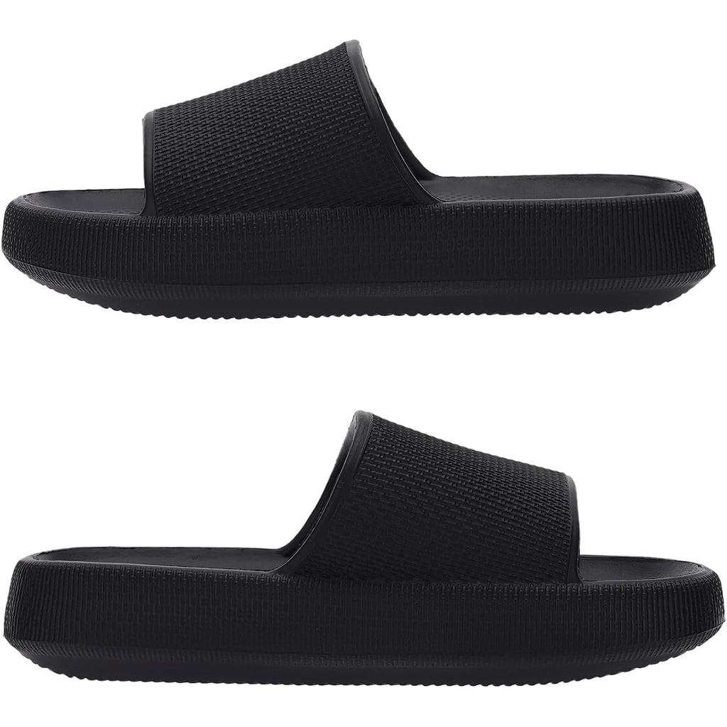 Joomra Pillow Slippers For Women And Men Non Slip Quick Drying Shower Slides Bathroom Sandals | Ultra Cushion | Thick Sole