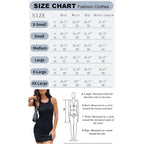 Samefar Womens Ribbed Scoop Neck Sleeveless Tank Dresses Basic Bodycon Mini Dress