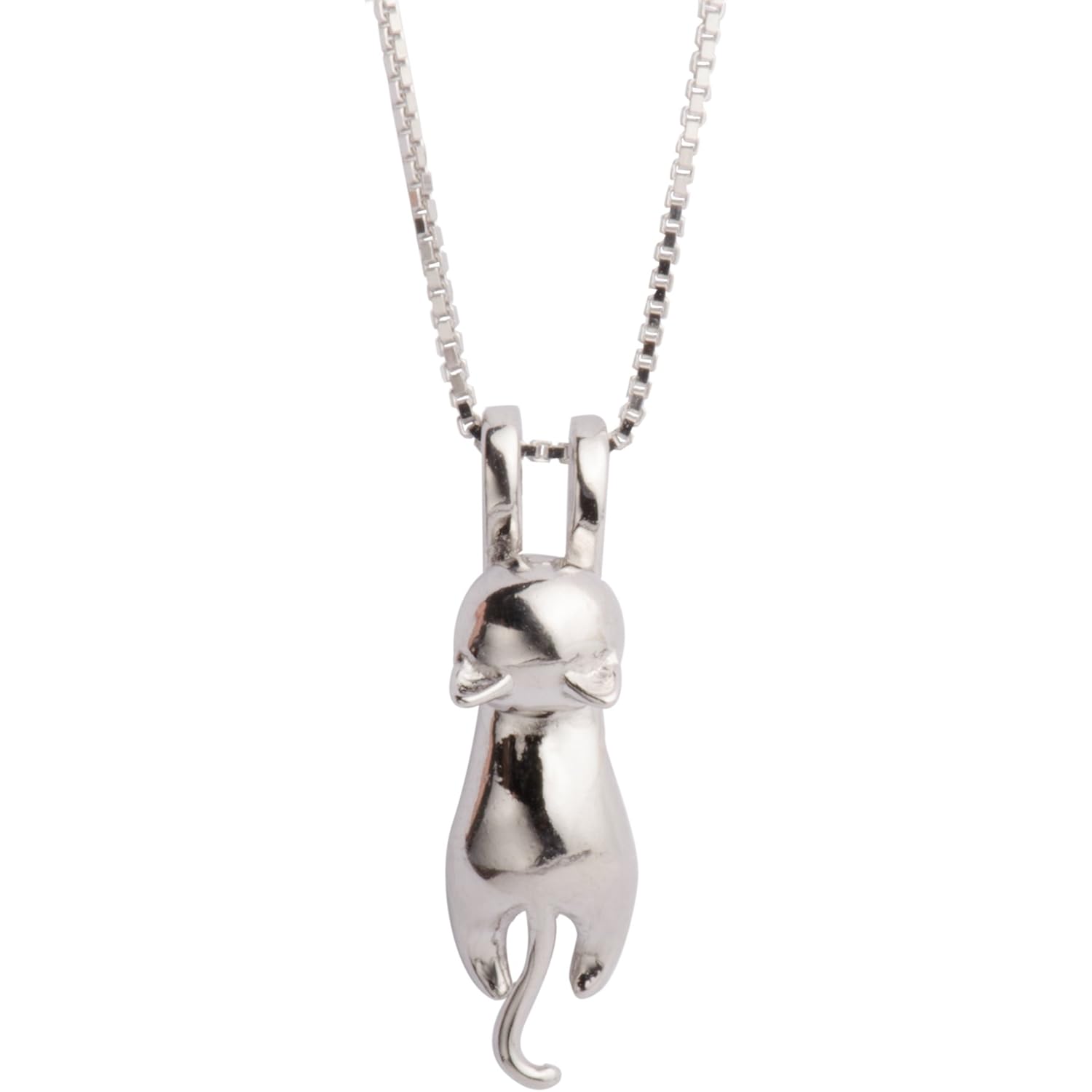 S.Leaf 925 Sterling Silver Cat Necklace Jewelry for Women Trendy Dainty Charm Pendant Necklaces Best Friend Birthday Gifts for Her Sister Mom Wife Womens