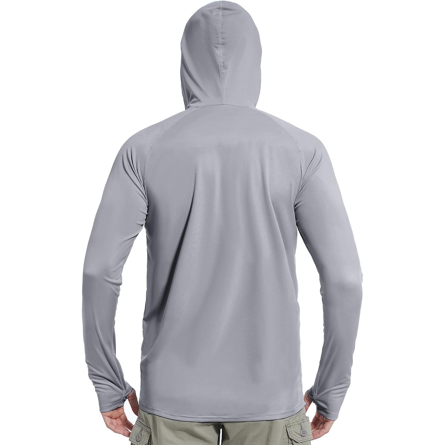 Sun Shirt Upf 50+ Men'S Fishing Long Sleeve Uv Protection Hoodie Hiking Rash Guard Swimming Running