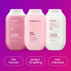 Method Body Wash And Hair Care Gift Set, Pure Peace, 3.4 Oz Travel Size Bottles