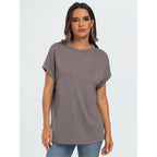 Automet Women'S Oversized Short Sleeve T Shirts Casual Summer Everyday Tops