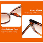 2 Pcs Cat Eye Sunglasses For Women Men Retro Cateye Frame Vintage Square Fashion Cateye Sunglasses