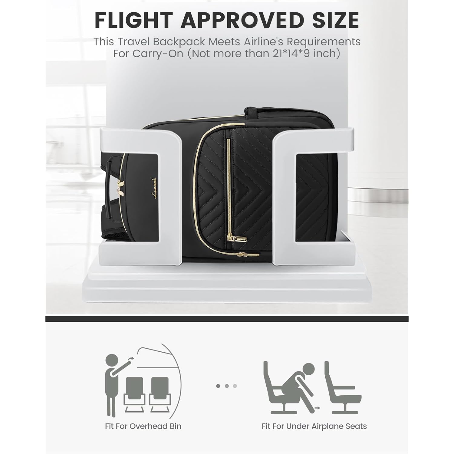 Lovevook Laptop Backpack Purse For Women, Work Travel Computer Bags, College School Backpack For Student Girl, Quilted Casual Daypack With Usb Port, Fit 15.6 Inch Laptop, Black