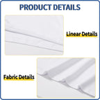 5 Pack White Polyester T-Shirts For Sublimation, Crew Neck, Short Sleeve