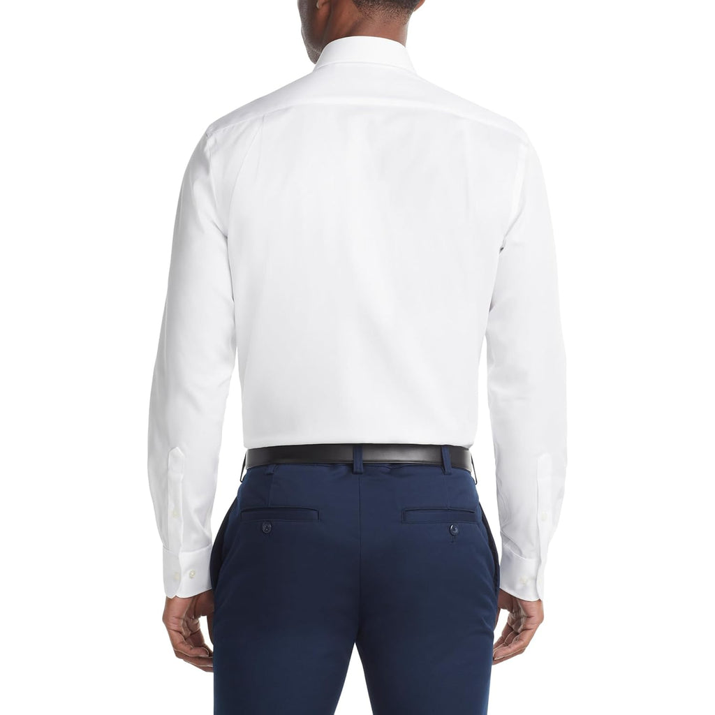 Tommy Hilfiger Men'S Regular Fit Non Iron Solid Dress Shirt - Amazon Exclusive