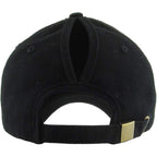 Classic Plain Ponytail Messy High Bun Headwear Adjustable Cotton Trucker Mesh Glitter Hat Baseball Cap