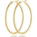 14K Gold Earrings for Women 14K Gold Hoop Earrings for Women Trending Gold Hoop Earring for Womens Hoops Minimalist Design and Timeless Elegance Hoops Earring for Womens 35/45/55mm