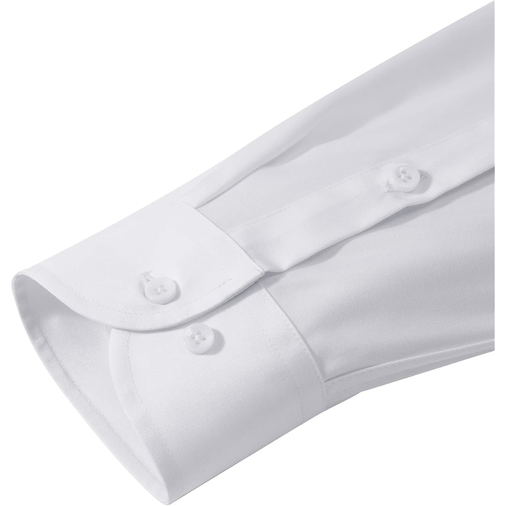 Men'S Dress Shirts Long Sleeve Stretch Wrinkle Free Wedding Formal Business Button Down Shirt