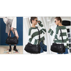 Angel Kiss Purses For Women, Large Shoulder Bag Hobo Tote Purse Mutipocket Faux Leather Satchel Hobo Purse