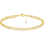 MFRYK Gold Ankle Bracelets for women,14k Gold/Silver Plated Waterproof Layered lightweight Cuban Link Figaro Chain Heart anklet butterfly anklet Pearl Ankle Bracelets Set Gold Anklets for women Trendy Jewelry Gift for Women