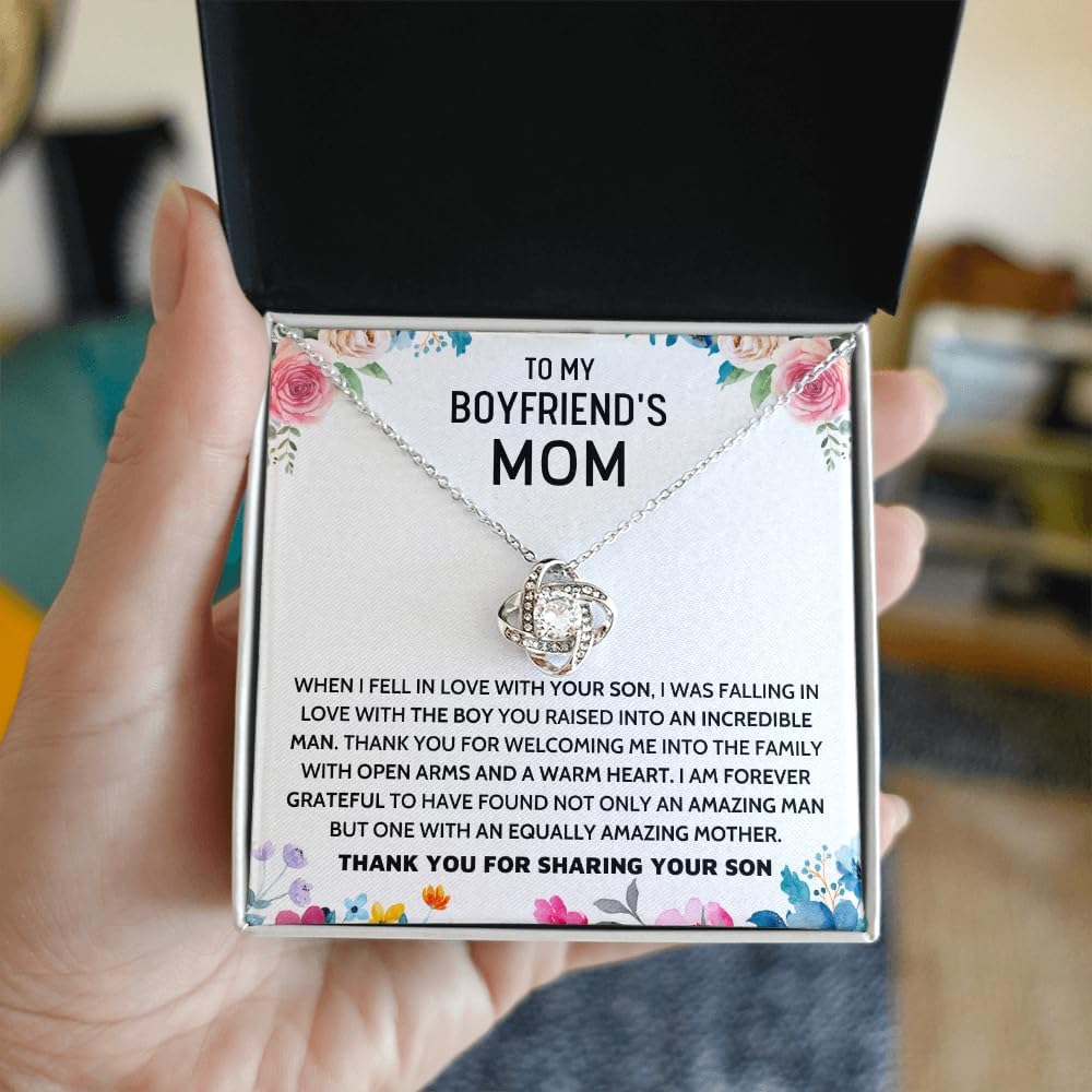 To My Boyfriends Mom Necklace, Mothers Day Gifts For Boyfriends Mom From Girlfriend, Personalized Gifts For Mother In Law, Mother's Day Necklace, Best Birthday Present Christmas