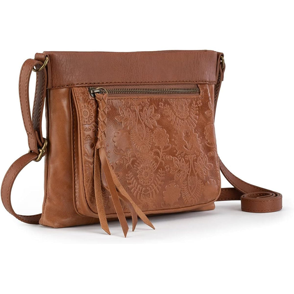 The Sak Womens Sanibel Leather Mini Crossbody Bag
