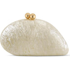 Acrylic Seashell Clutch Purse For Women, Elegant Marble Evening Bag, Wedding Party Clutch Handbags